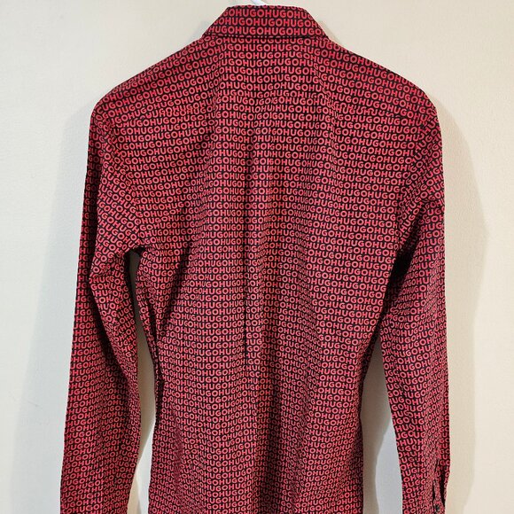 Hugo Boss Men's Ero3-W Extra Slim Long Sleeve Logo Shirt - Size M - Picture 2 of 12